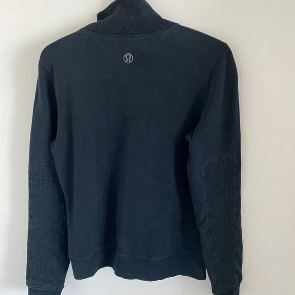 LULULEMON WOMEN BOMBER JACKET QUILTED ELBOW PADS CORDUROY TRIM BLACK - Picture 3 of 7